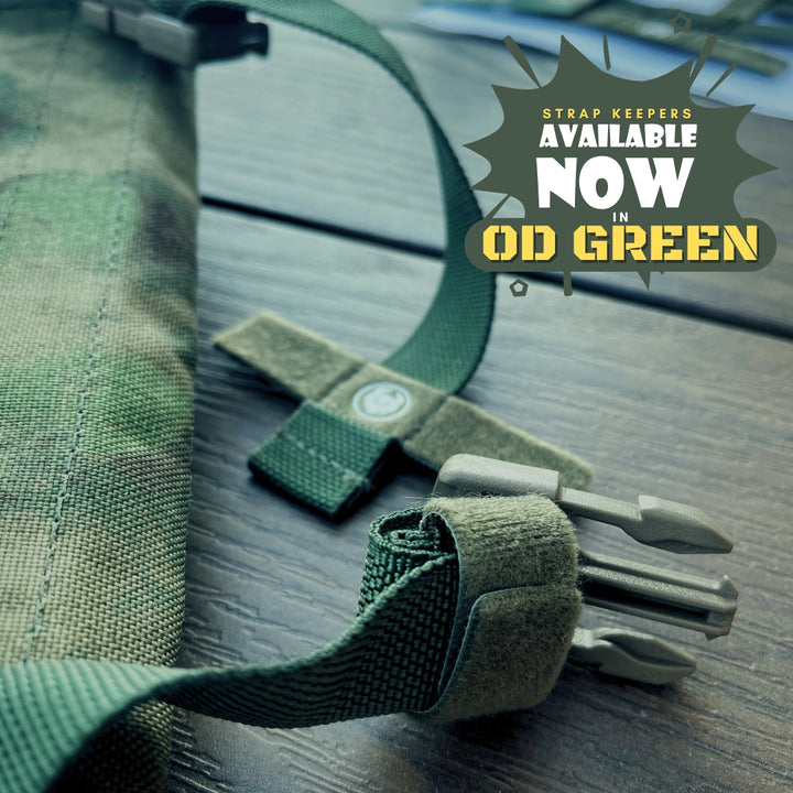 now available in od green militaur strap keepers