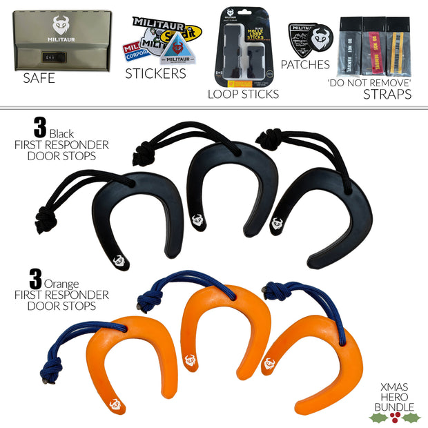 militaur xmas hero bundle first responder door stops