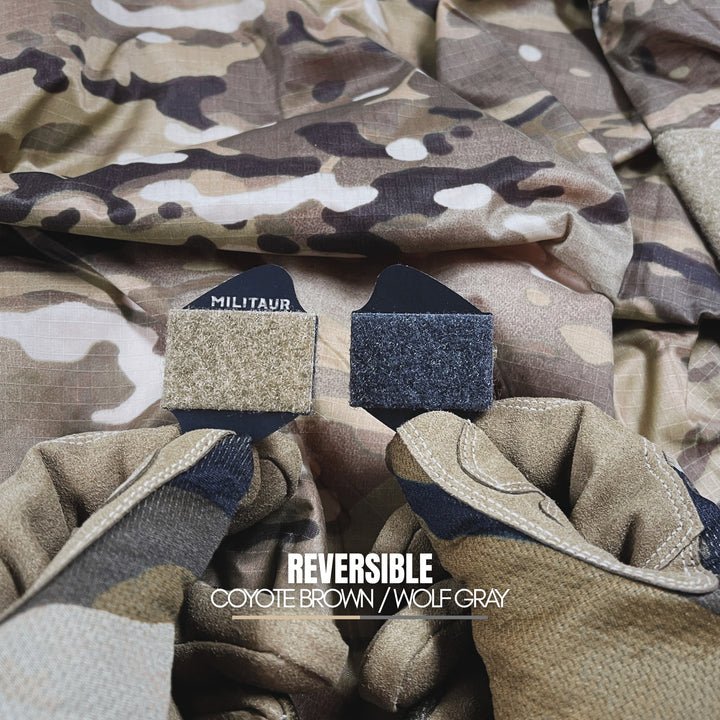 militaur reversible loop discs coyote brown and wolf gray