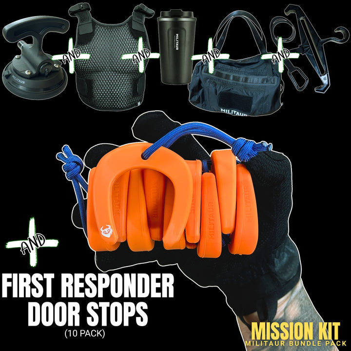 Mission Kit: Door Stops + Hanger + Suction Handle + Grab Bag + Ventilation Vest + FREE MILITAUR Coffee Tumbler