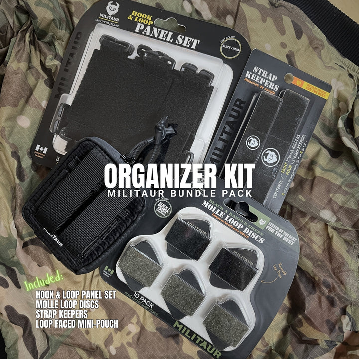 Organizer Kit: Panel Set + Loop Discs + Strap Keepers + Pouch