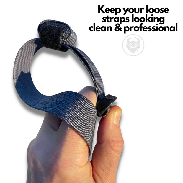 MILITAUR strap keepers make sure your loose straps and webbing are kept clean and professional looking