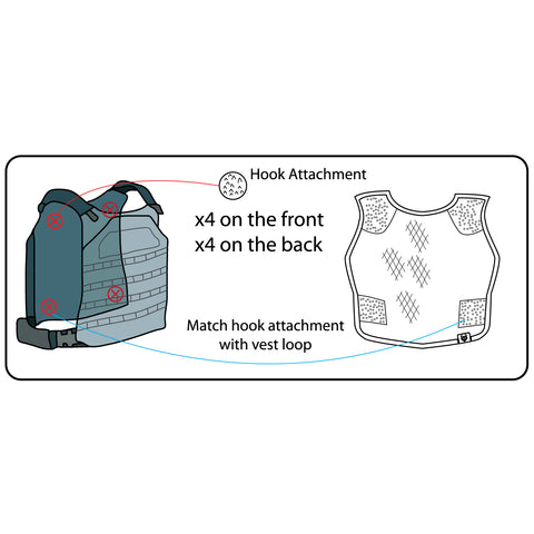 MILITAUR Ventilation Vest Hook Attachments